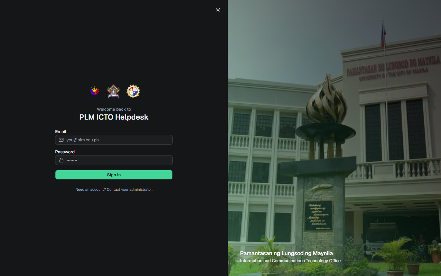 ICTO Help Desk — screenshot 1