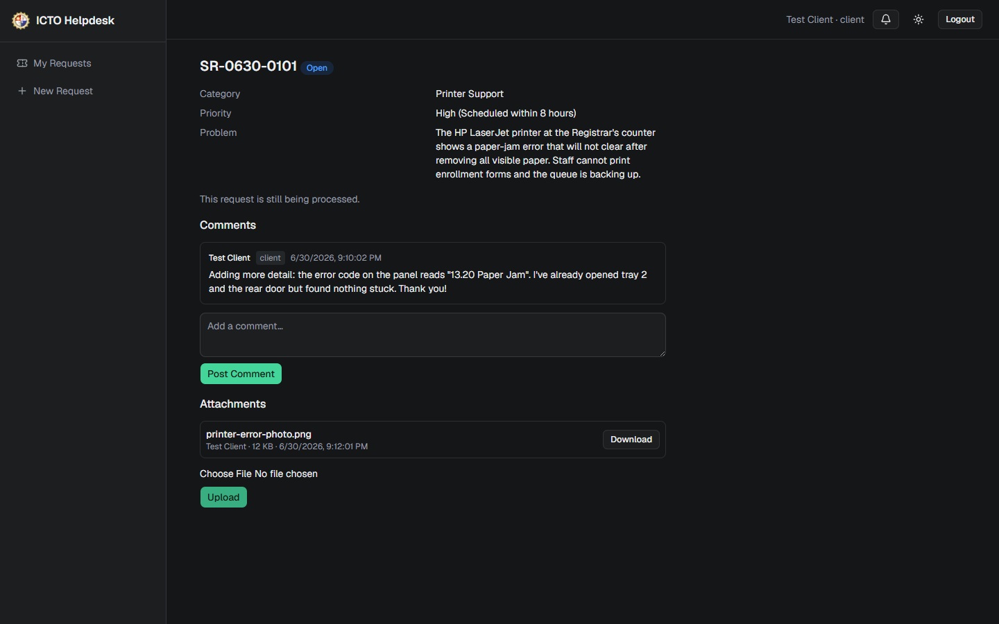 ICTO Help Desk — screenshot 4