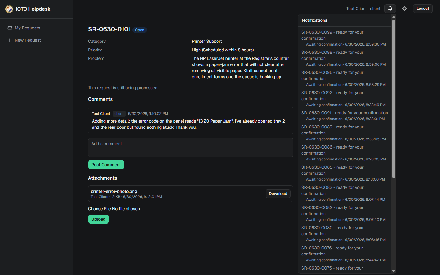 ICTO Help Desk — screenshot 5