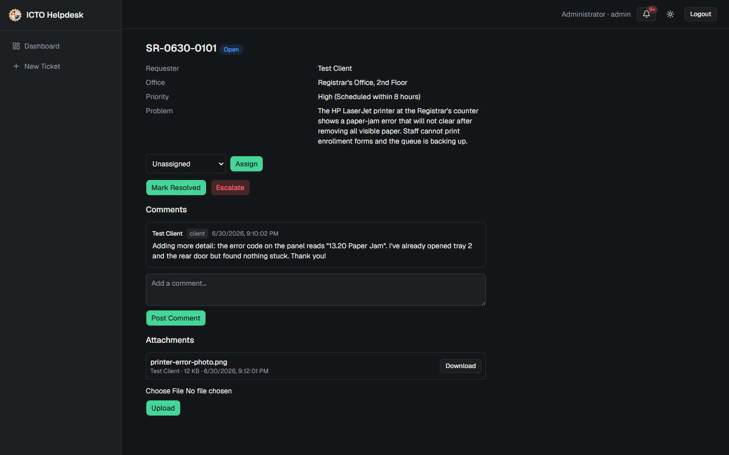 ICTO Help Desk — screenshot 8